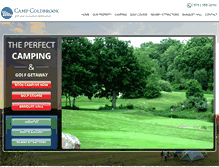 Tablet Screenshot of campcoldbrookrvresort.com